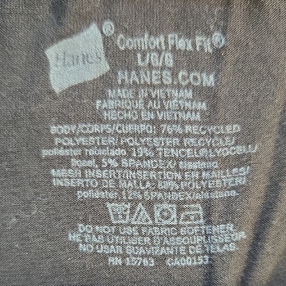 Hanes Black Boxer Briefs Stretchy Cotton Longer Leg - Picture 2 of 5